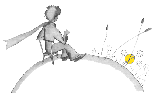 petit prince coucher de soleil